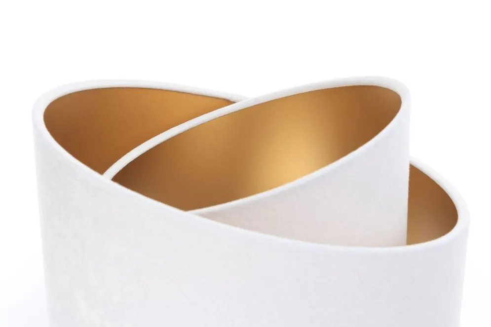 Lampa stołowa GEMSTONE biała/złota/czarna w stylu loft | MIRAT.