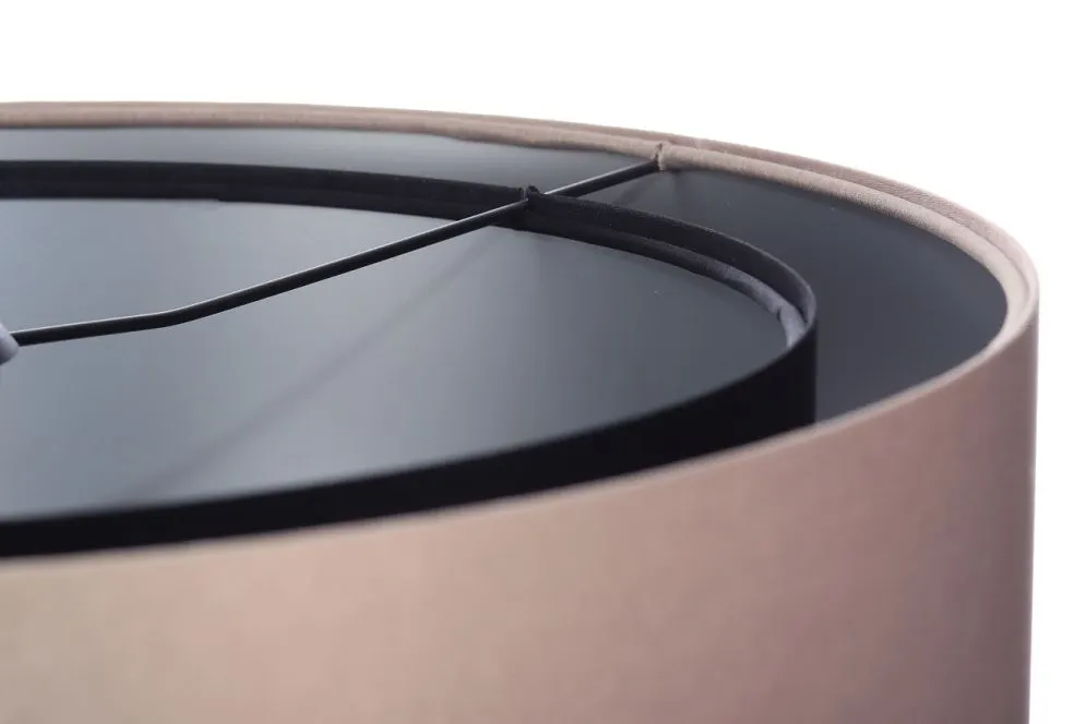 Lampa wisząca DOUBLE 50 czarna/beżowa polskiej produkcji do jadalni | MIRAT. w stylu  kolekcja