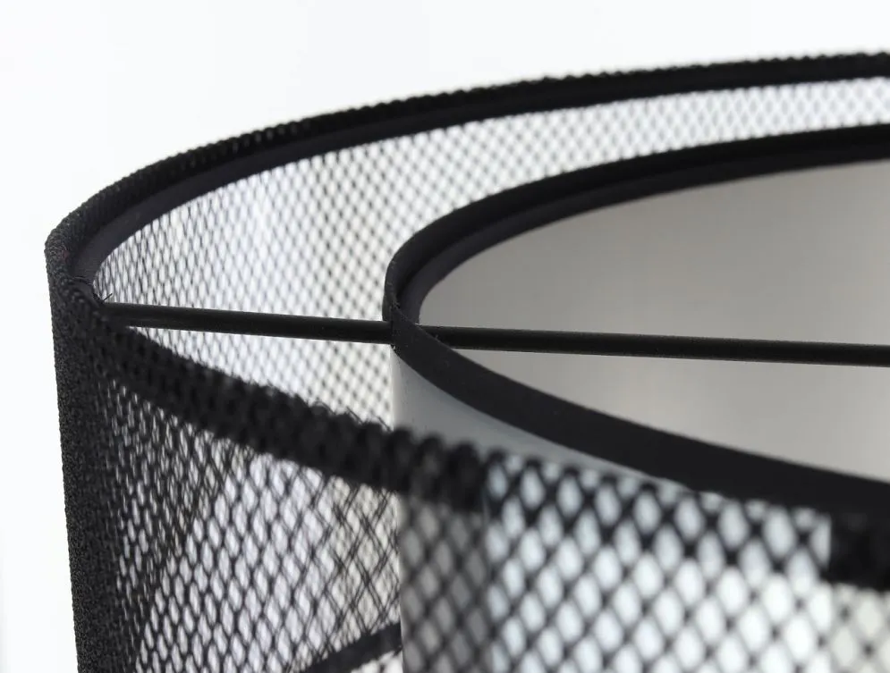 Lampa wisząca DOUBLE NET 60 srebrna polskiej produkcji ręcznie robiona | MIRAT.