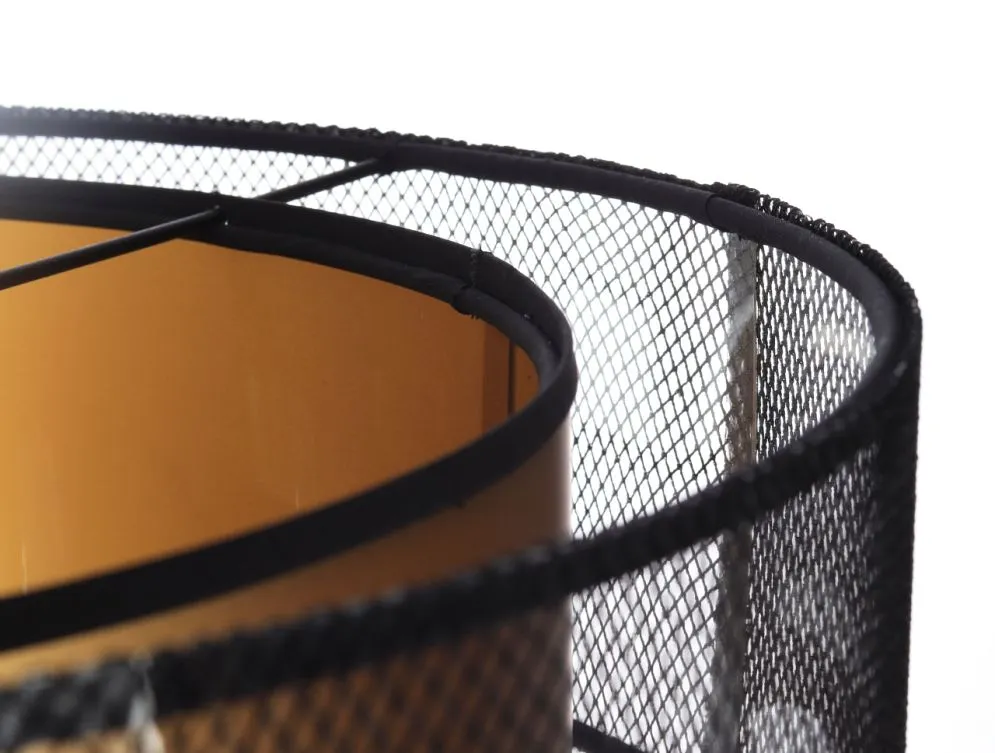 Lampa wisząca DOUBLE NET 60 złota do jadalni nad stół | MIRAT.