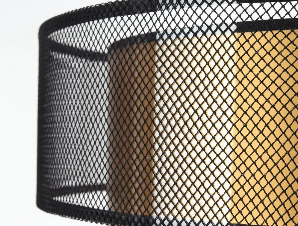 Lampa wisząca DOUBLE NET 50 złota na 1 żarówkę w stylu loft | MIRAT.