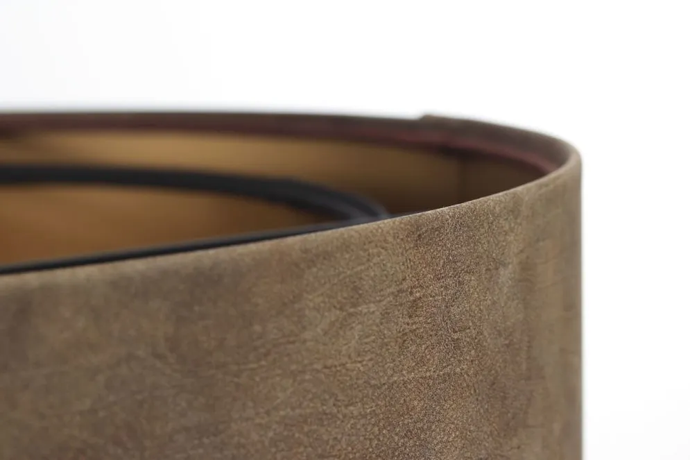 Lampa wisząca DOUBLE ZAMSZ 40 brązowa/czarna nowoczesna | MIRAT.