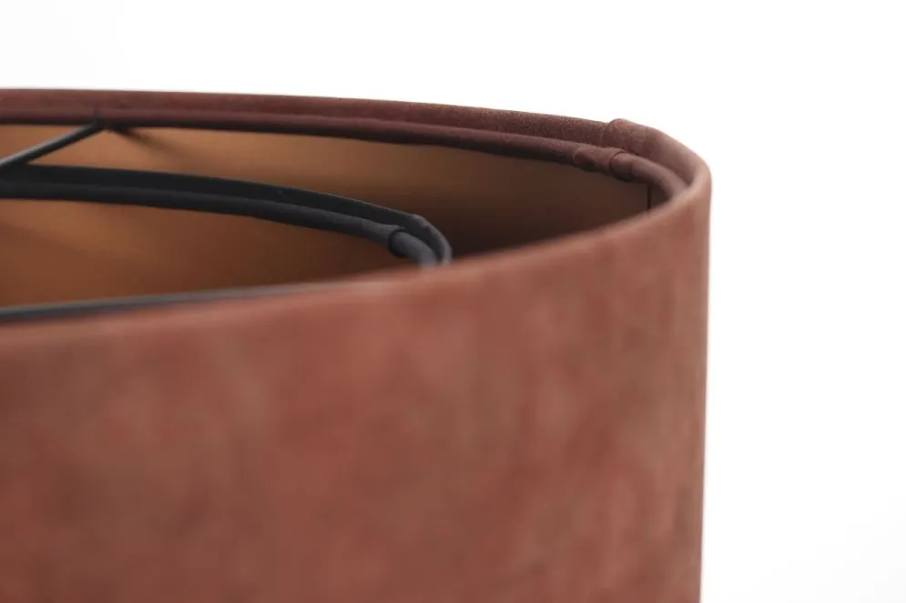 Lampa wisząca DOUBLE ZAMSZ 60 bordowa/czarna do jadalni nad stół | MIRAT.