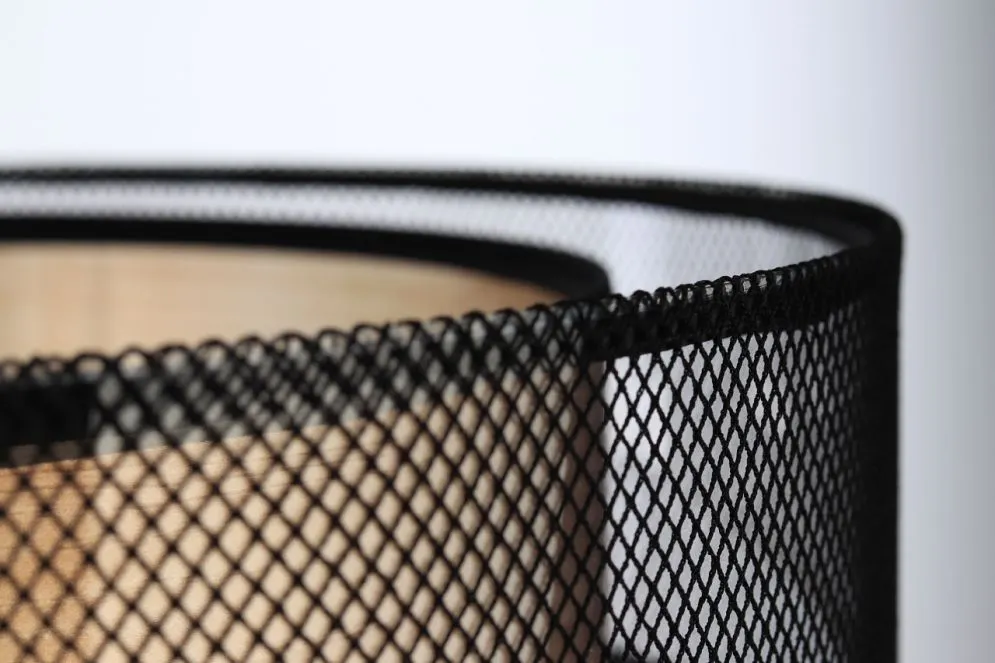 Lampa wisząca DOUBLE NET 60 buk w kształcie walca | MIRAT.