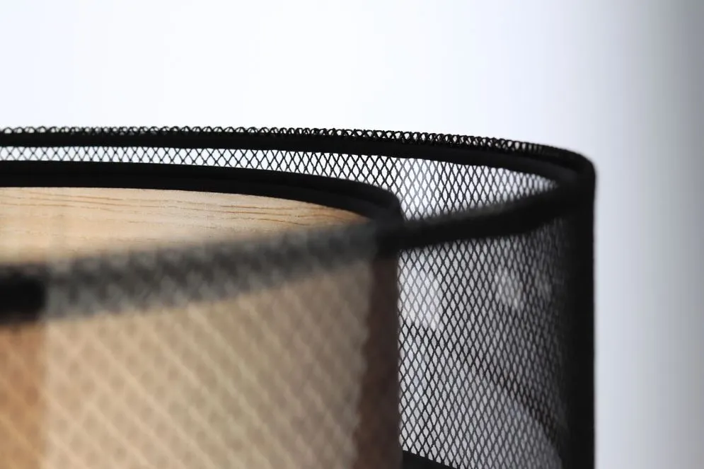 Lampa wisząca DOUBLE NET 60 buk w kształcie walca | MIRAT.