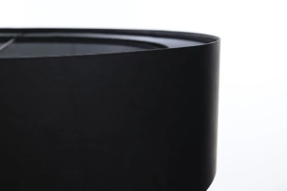 Lampa wisząca DOUBLE NET 50 czarna w kształcie walca | MIRAT.