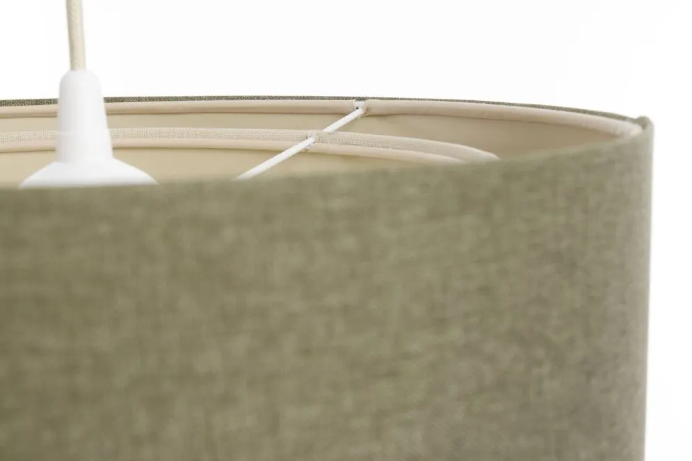 Lampa wisząca ERUTAN DOUBLE 60 zielona/kremowa duża nad stół I sklep meblowy MIRAT.