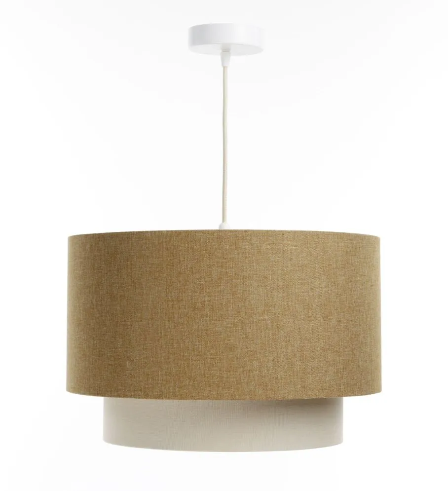 Lampa wisząca ERUTAN DOUBLE 60 żółta/kremowa nowoczesna I sklep meblowy MIRAT.