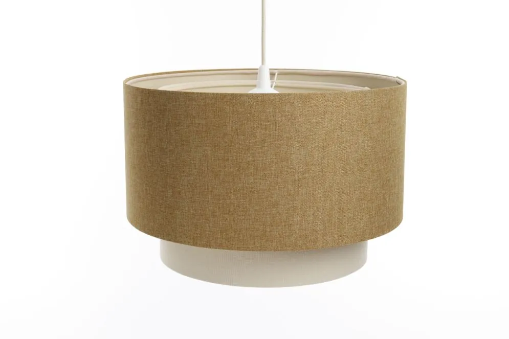 Lampa wisząca ERUTAN DOUBLE 40 żółta/kremowa polskiej produkcji I sklep meblowy MIRAT.