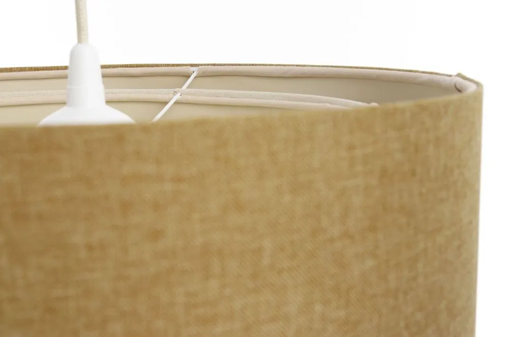 Lampa wisząca ERUTAN DOUBLE 40 żółta/kremowa polskiej produkcji I sklep meblowy MIRAT.