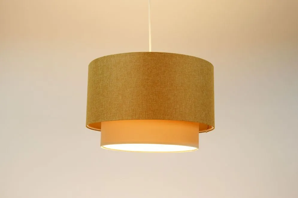 Lampa wisząca ERUTAN DOUBLE 60 żółta/kremowa nowoczesna I sklep meblowy MIRAT.