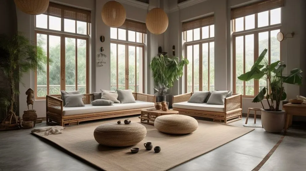 Lampa wisząca ERUTAN DOUBLE 50 żółta/kremowa do sypialni I sklep meblowy MIRAT.