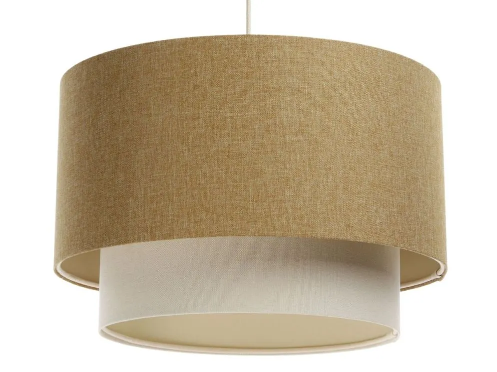 Lampa wisząca ERUTAN DOUBLE 40 żółta/kremowa polskiej produkcji I sklep meblowy MIRAT.