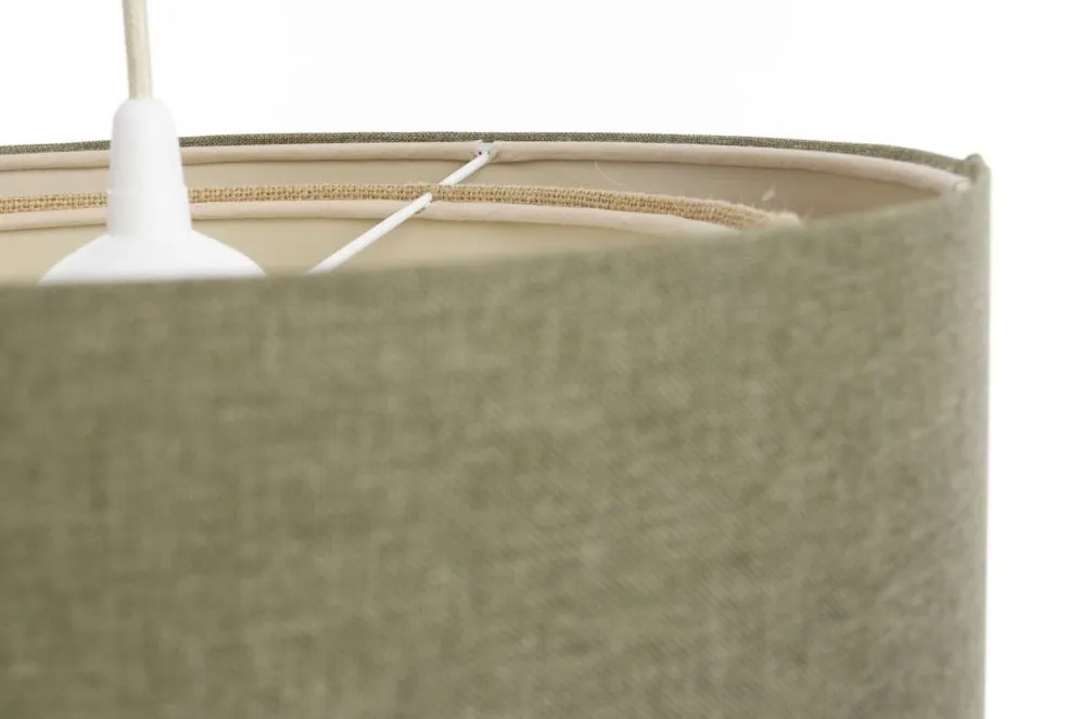 Lampa wisząca ERUTAN DOUBLE 40 zielona/beżowa z podwójnym abażurem I sklep meblowy MIRAT.