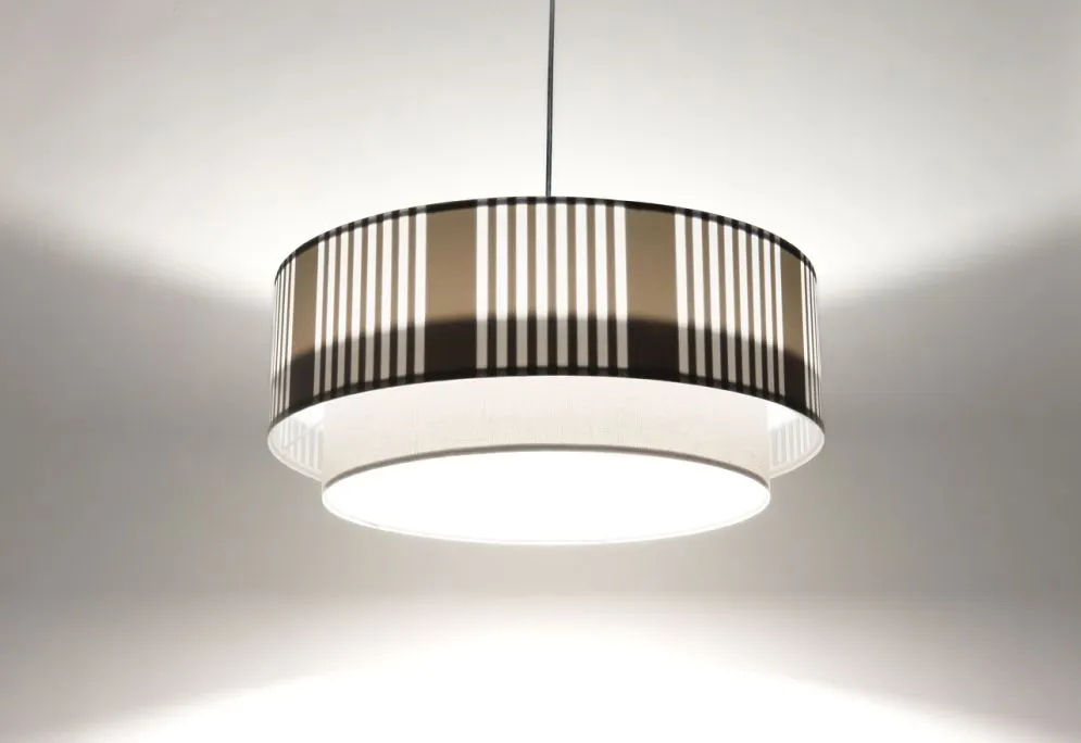 Lampa wisząca DUO LAMI LINE 50x20 szara do sypialni I sklep meblowy MIRAT.