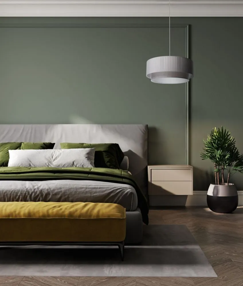 Lampa wisząca DUO LAMI LINE 50x20 szara do sypialni I sklep meblowy MIRAT.