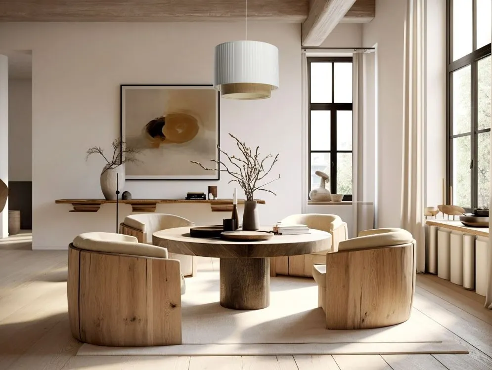 Lampa wisząca DUO LAMI LINE 60 biała/jutowa do salonu I sklep meblowy MIRAT.