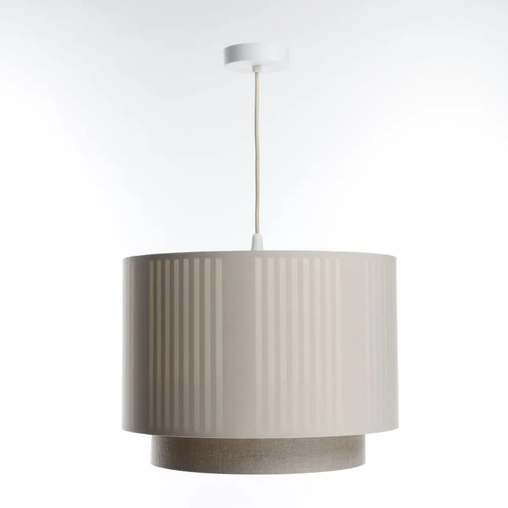 Lampa wisząca DUO LAMI LINE 40 kremowa/beżowa w stylu boho I sklep meblowy MIRAT.