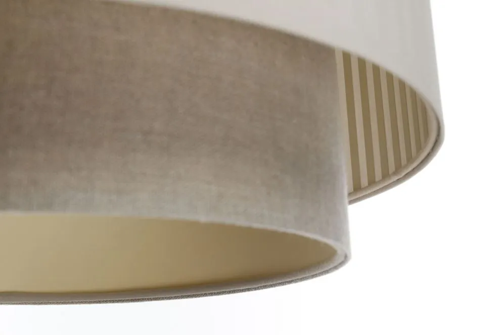 Lampa wisząca DUO LAMI LINE 40 kremowa/beżowa w stylu boho I sklep meblowy MIRAT.