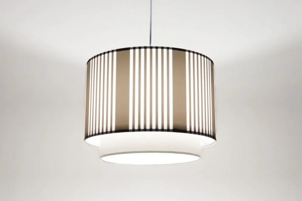 Lampa wisząca DUO LAMI LINE 50 szara lniana I sklep meblowy MIRAT.