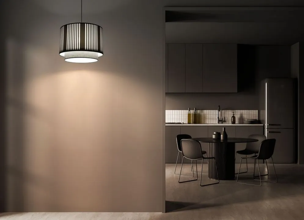 Lampa wisząca DUO LAMI LINE 40 szara sufitowa I sklep meblowy MIRAT.