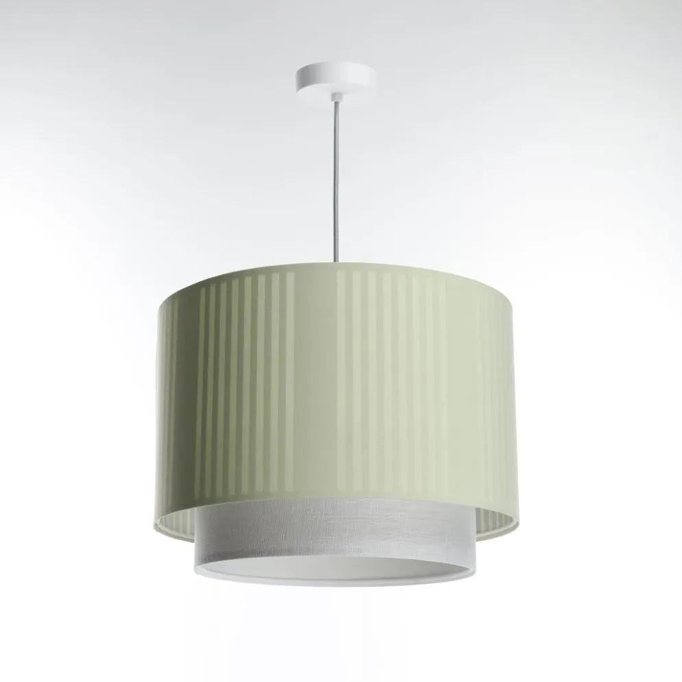 Lampa wisząca DUO LAMI LINE 50 zielona/kremowa do sypialni I sklep meblowy MIRAT.