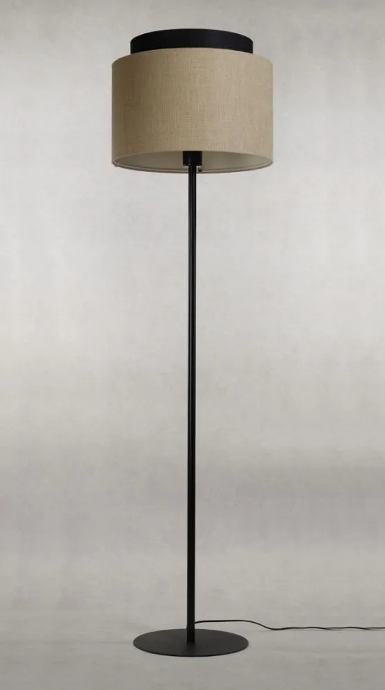 Lampa stojąca ASU I beżowa/czarna w stylu boho I sklep meblowy MIRAT.