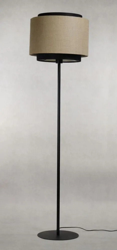 Lampa stojąca ASU II beżowa/czarna podłogowa I sklep meblowy MIRAT.