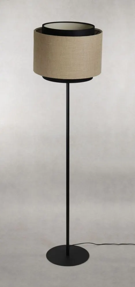 Lampa stojąca ASU II beżowa/czarna podłogowa I sklep meblowy MIRAT.