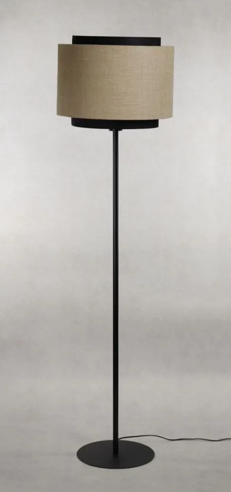 Lampa stojąca ASU II beżowa/czarna podłogowa I sklep meblowy MIRAT.