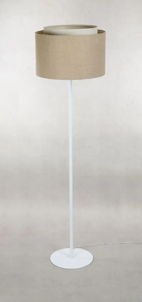 Lampa stojąca ASU I beżowa/biała w stylu skandynawskim I sklep meblowy MIRAT.