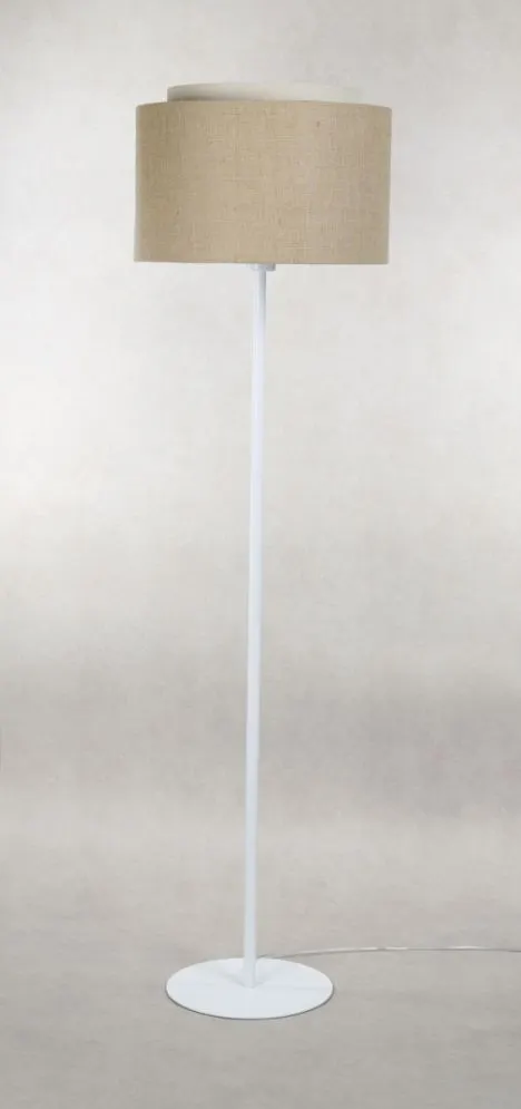 Lampa stojąca ASU I beżowa/biała w stylu skandynawskim I sklep meblowy MIRAT.
