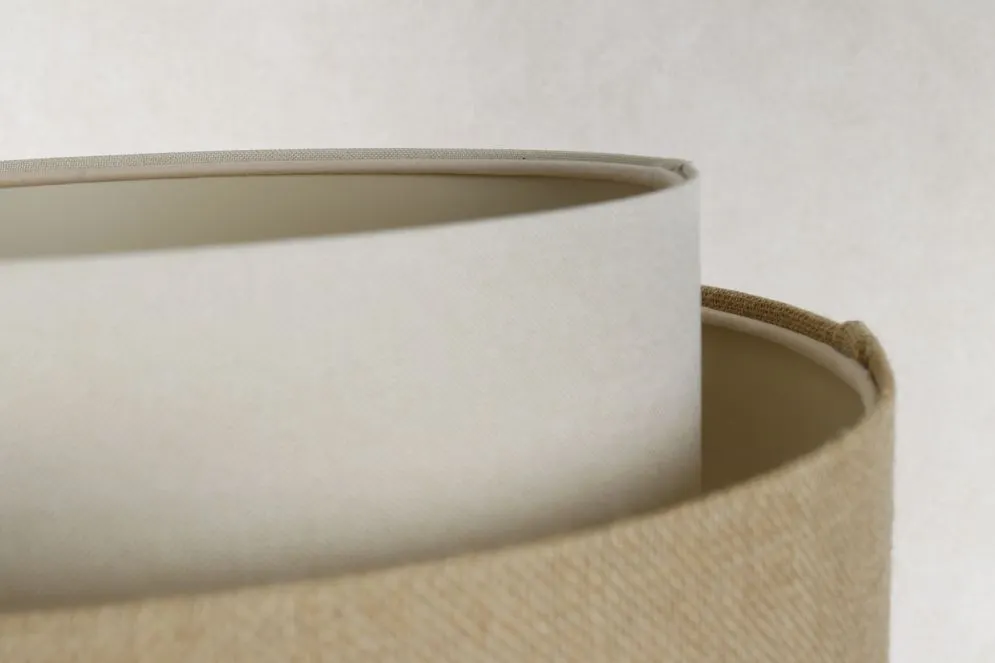 Lampa stojąca ASU II beżowa/biała boho I sklep meblowy MIRAT.