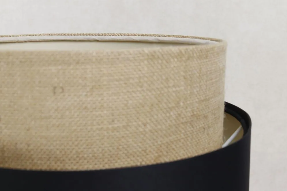 Lampa stołowa ASU I czarna/beżowa I sklep meblowy MIRAT.