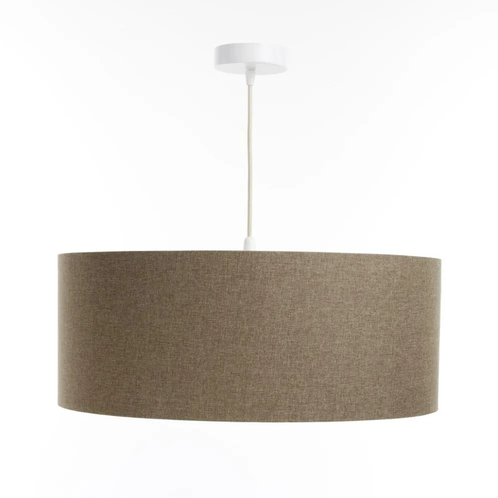 Lampa wisząca ERUTAN DOUBLE 40 brązowa w kształcie walca I sklep meblowy MIRAT.