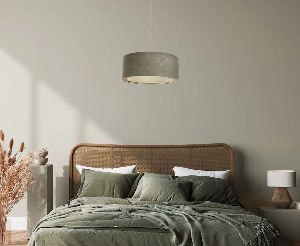 Lampa wisząca ERUTAN DOUBLE 40 zielona ręcznie robiona I sklep meblowy MIRAT.