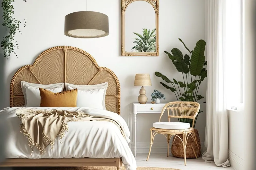 Lampa wisząca ERUTAN RATTAN 60 brązowa nad stół do jadalni I sklep meblowy MIRAT.