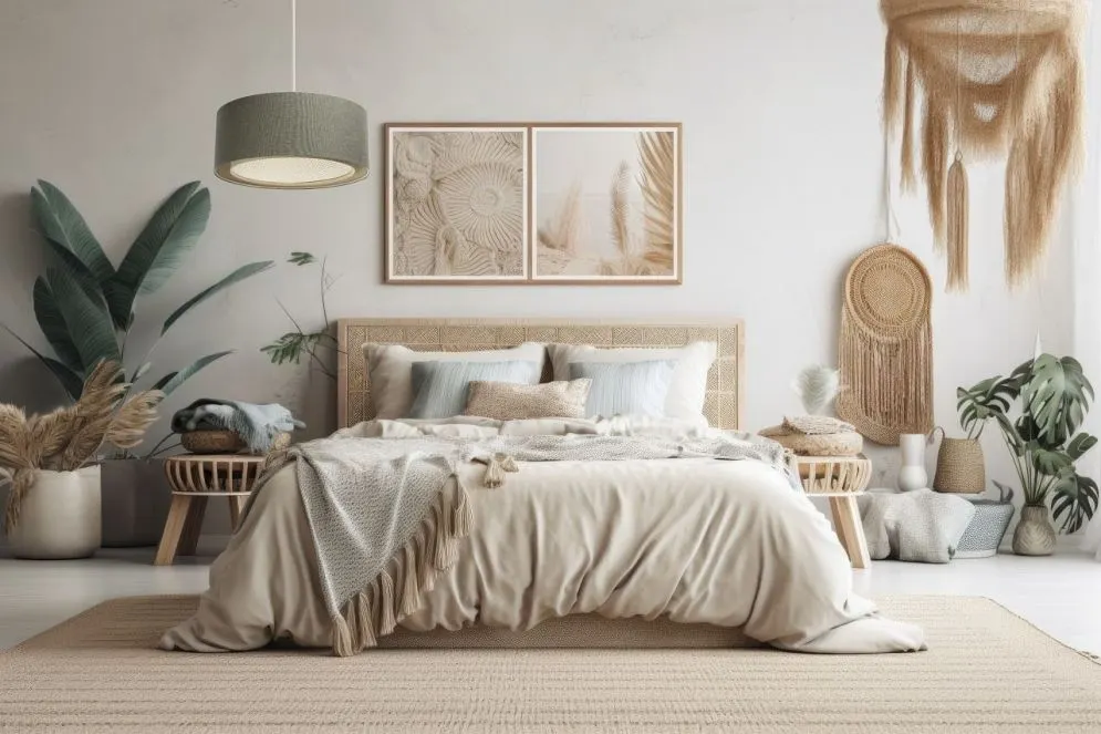 Lampa wisząca ERUTAN RATTAN 50 zielona polskiej produkcji I sklep meblowy MIRAT.