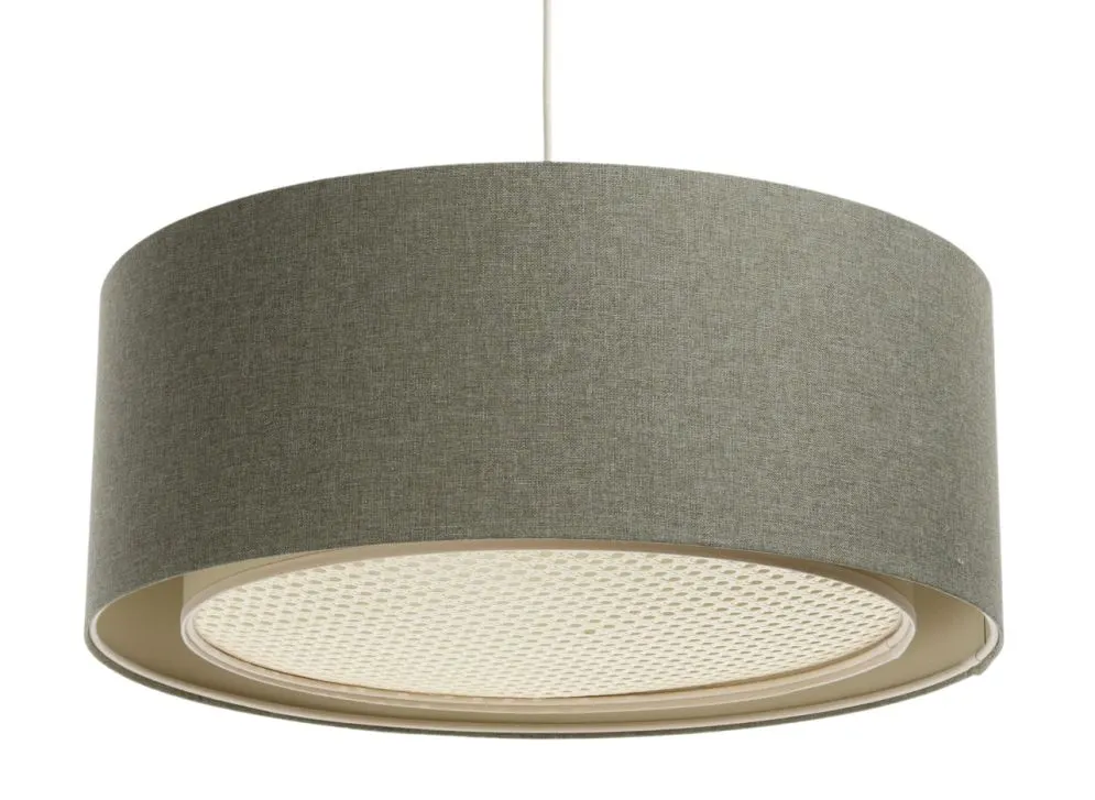 Lampa wisząca ERUTAN RATTAN 40 zielona do sypialni I sklep meblowy MIRAT.