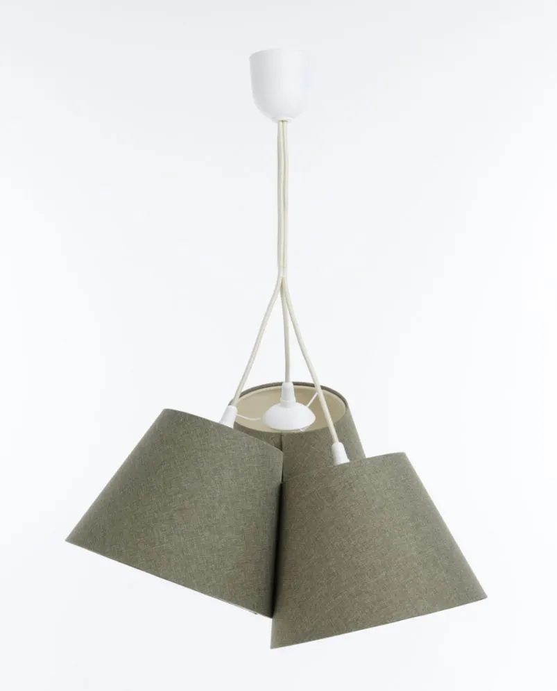 Lampa wisząca ENTURO TRIO zielona potrójna I sklep meblowy MIRAT.