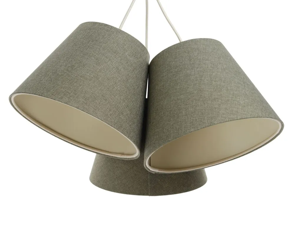 Lampa wisząca ENTURO TRIO zielona potrójna I sklep meblowy MIRAT.