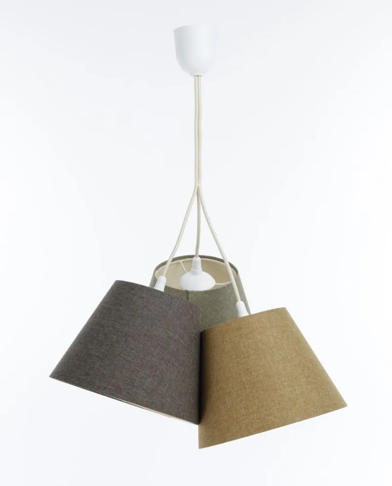 Lampa wisząca ENTURO TRIO żółta/zielona/szara nad stół do jadalni I sklep meblowy MIRAT.