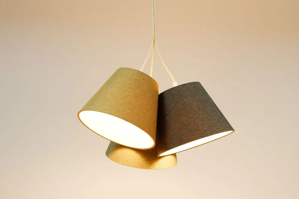 Lampa wisząca ENTURO TRIO żółta/zielona/szara nad stół do jadalni I sklep meblowy MIRAT.