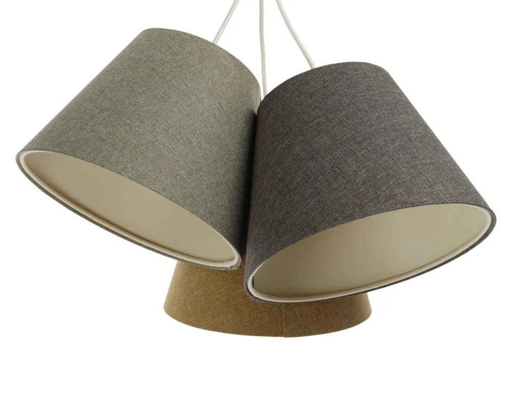 Lampa wisząca ENTURO TRIO żółta/zielona/szara nad stół do jadalni I sklep meblowy MIRAT.