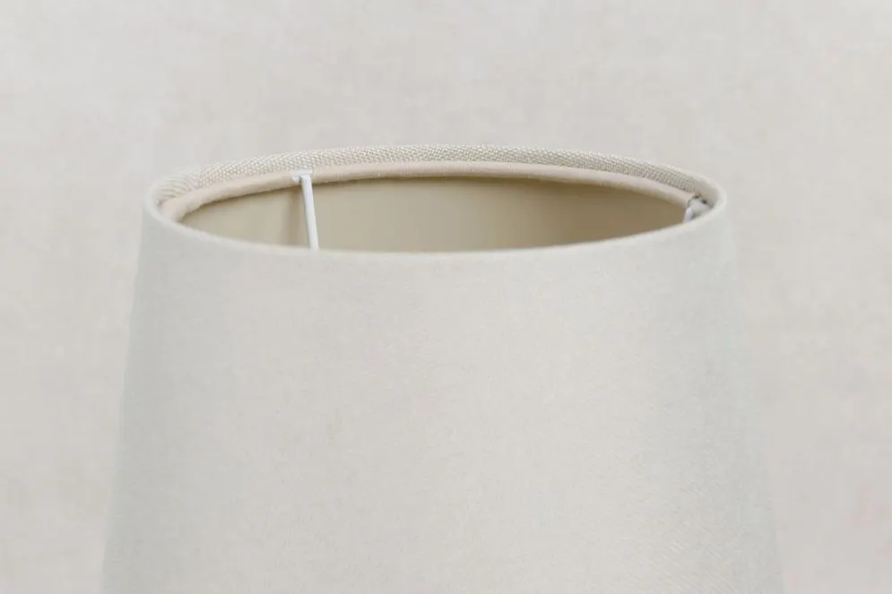 Lampa stołowa ENTURO kremowa na stolik nocny I sklep meblowy MIRAT.