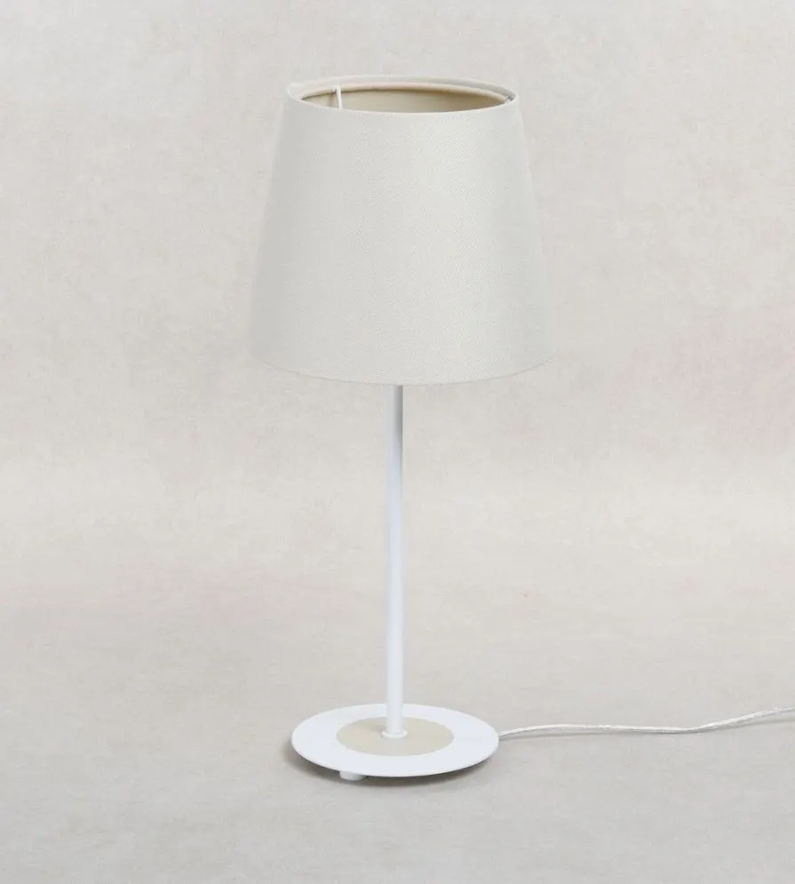 Lampa stołowa ENTURO kremowa na stolik nocny I sklep meblowy MIRAT.