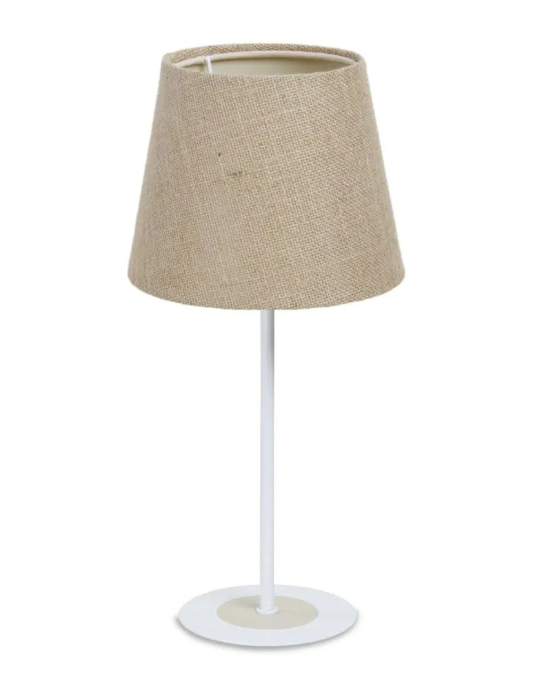 Lampa stołowa ENTURO beżowa z abażurem w kształcie stożka I sklep meblowy MIRAT.