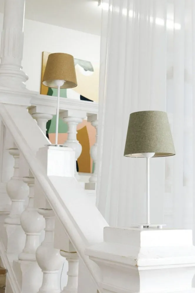 Lampa stołowa ENTURO zielona ręcznie robiona I sklep meblowy MIRAT.