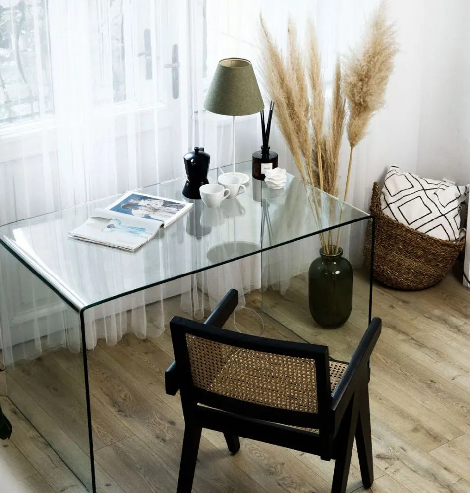 Lampa stołowa ENTURO zielona ręcznie robiona I sklep meblowy MIRAT.