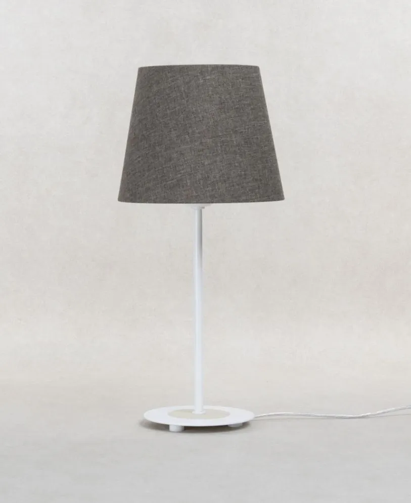 Lampa stołowa ENTURO szara z włącznikiem przesuwnym I sklep meblowy MIRAT.